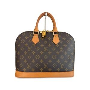 Louis Vuitton Alma PM Monogram Canvas Satchel Authentic w/ Lock & Key & Dust Bag